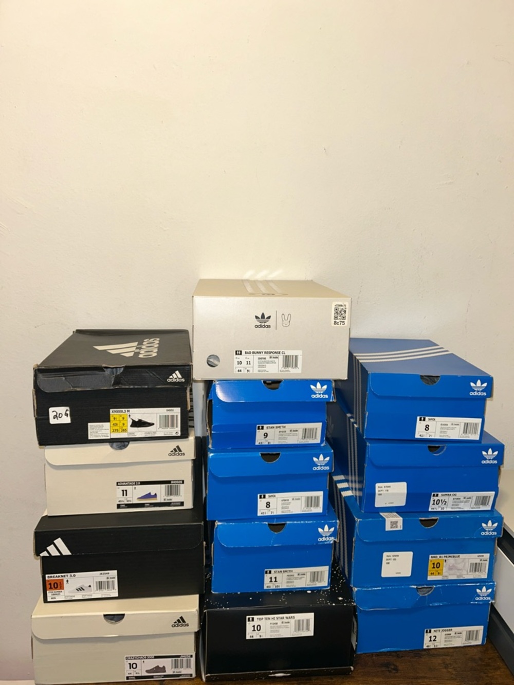 13 Adidas Empty Boxes